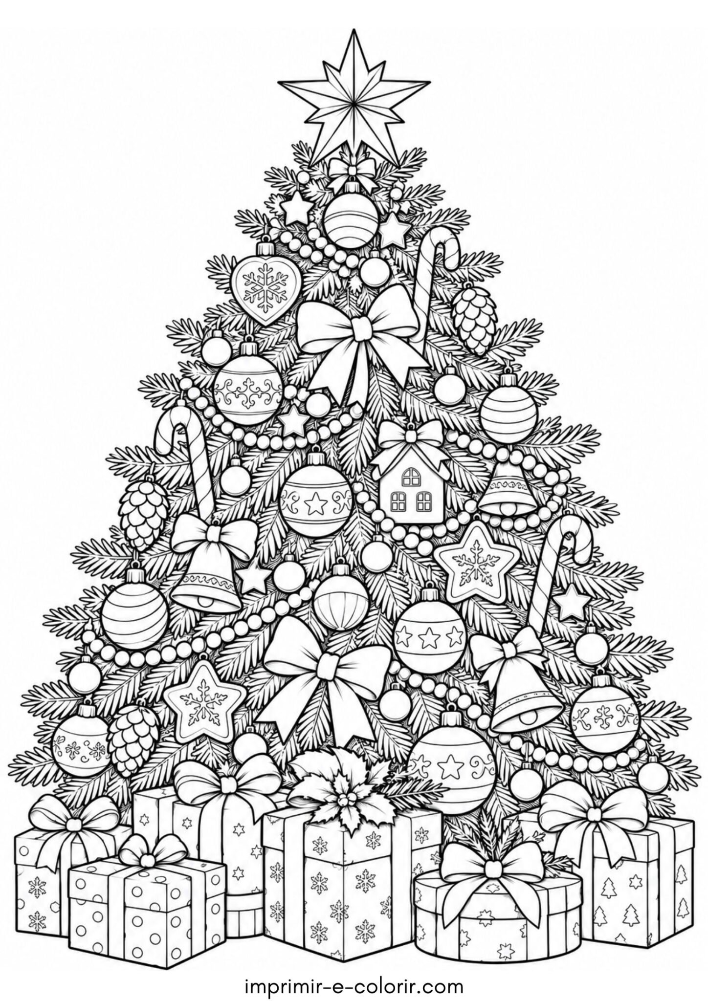 Desenho de Pinheiro de Natal
