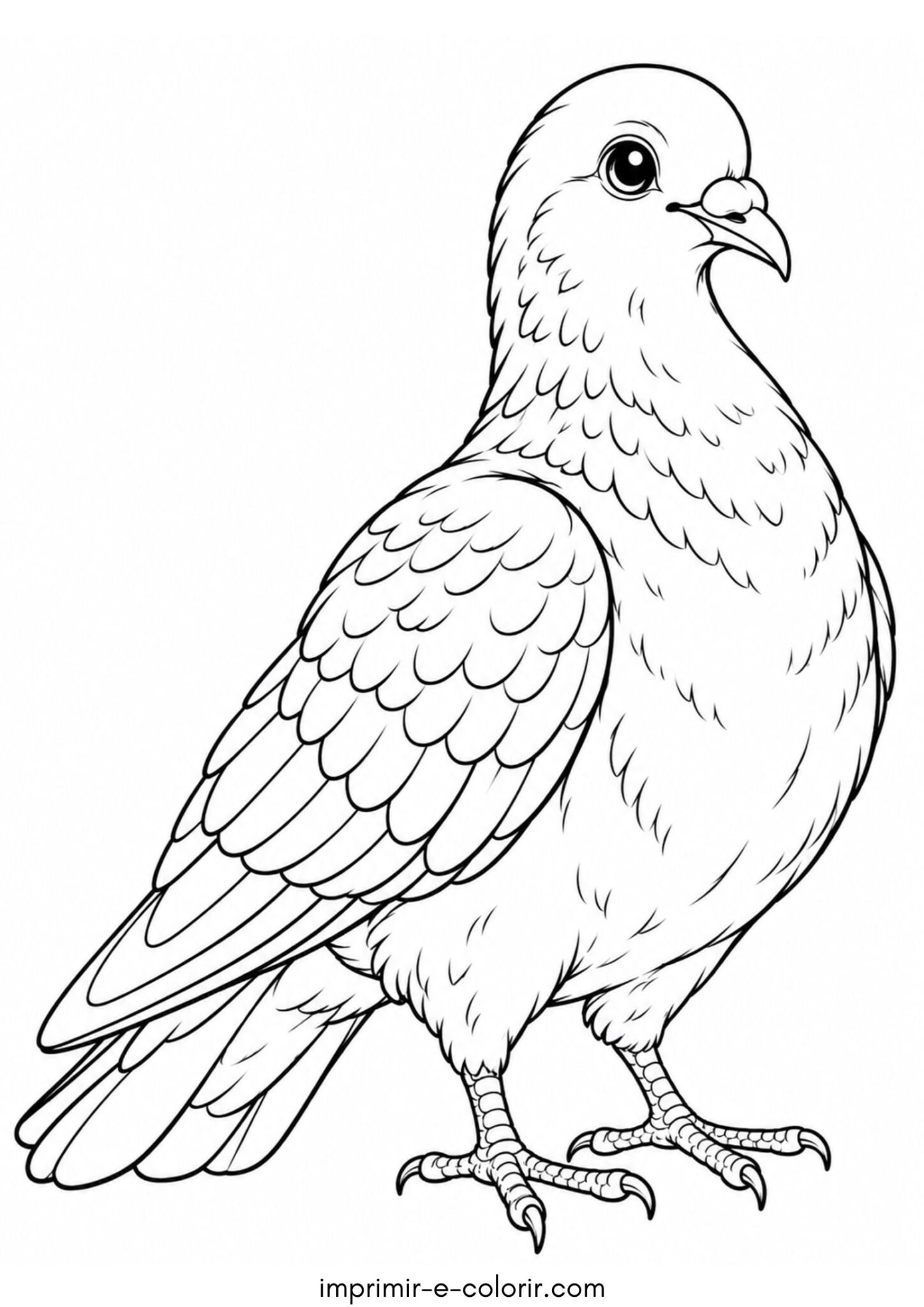 Desenho de Pássaro – Pombo
